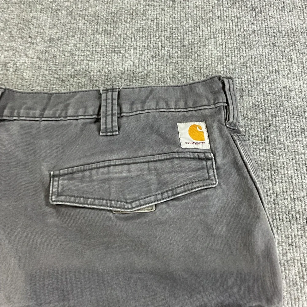 Carhartt Relaxed Fit Cargo Shorts Mens 40 Gray Work Utility Carpenter Outdoor